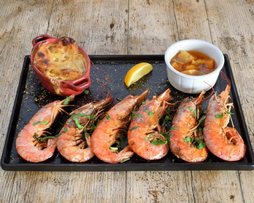 Gambas flambées
